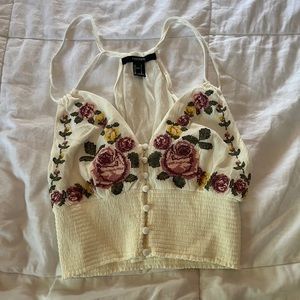 Vintage looking floral top
